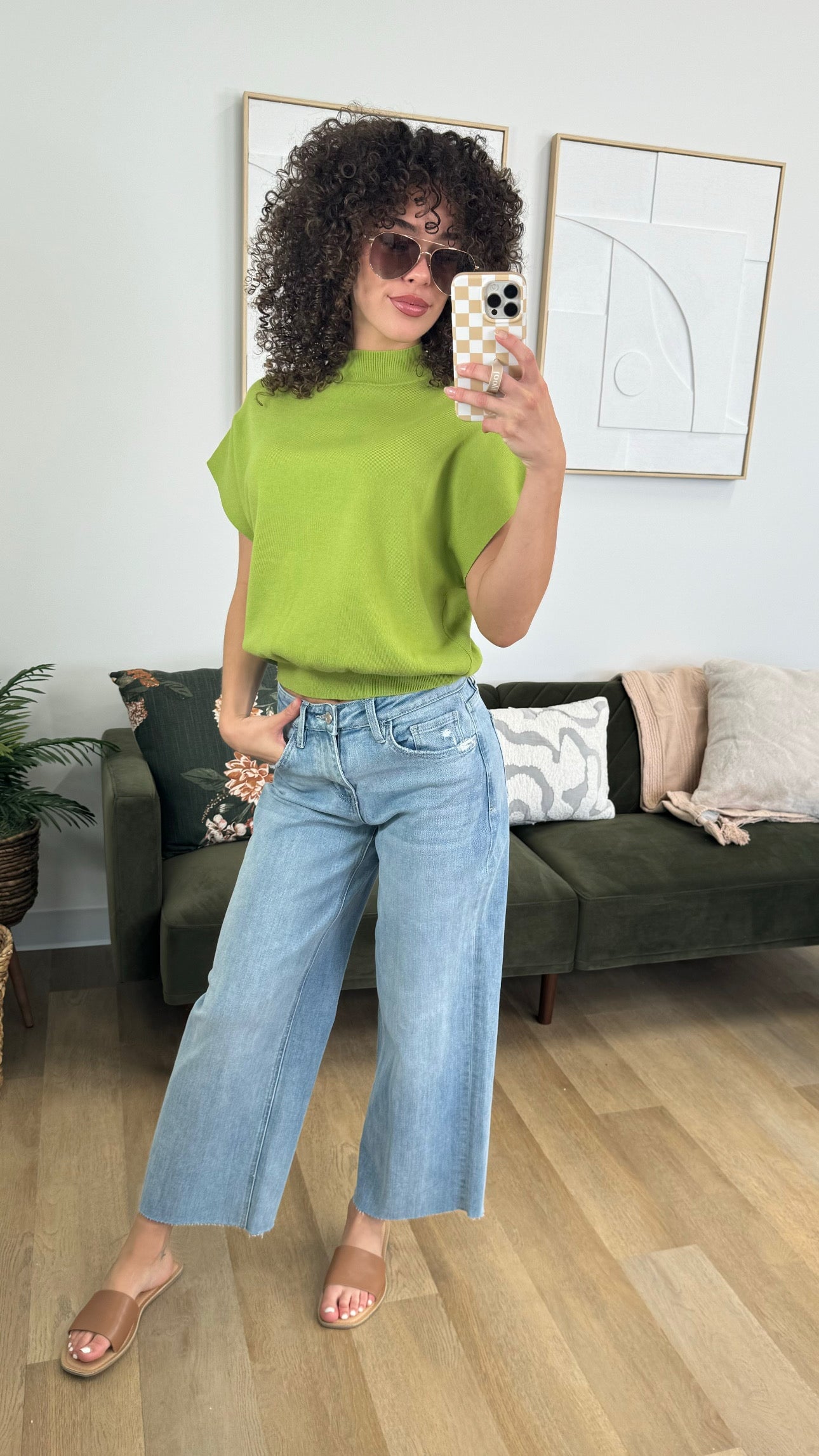 Austin Top in Lime Clothing Holley Girl