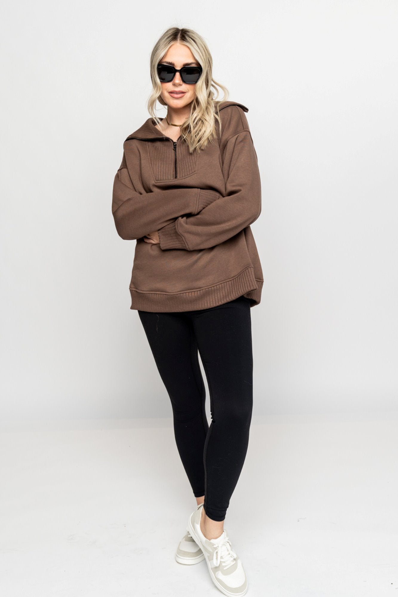 Trev Pullover in Cocoa Holley Girl