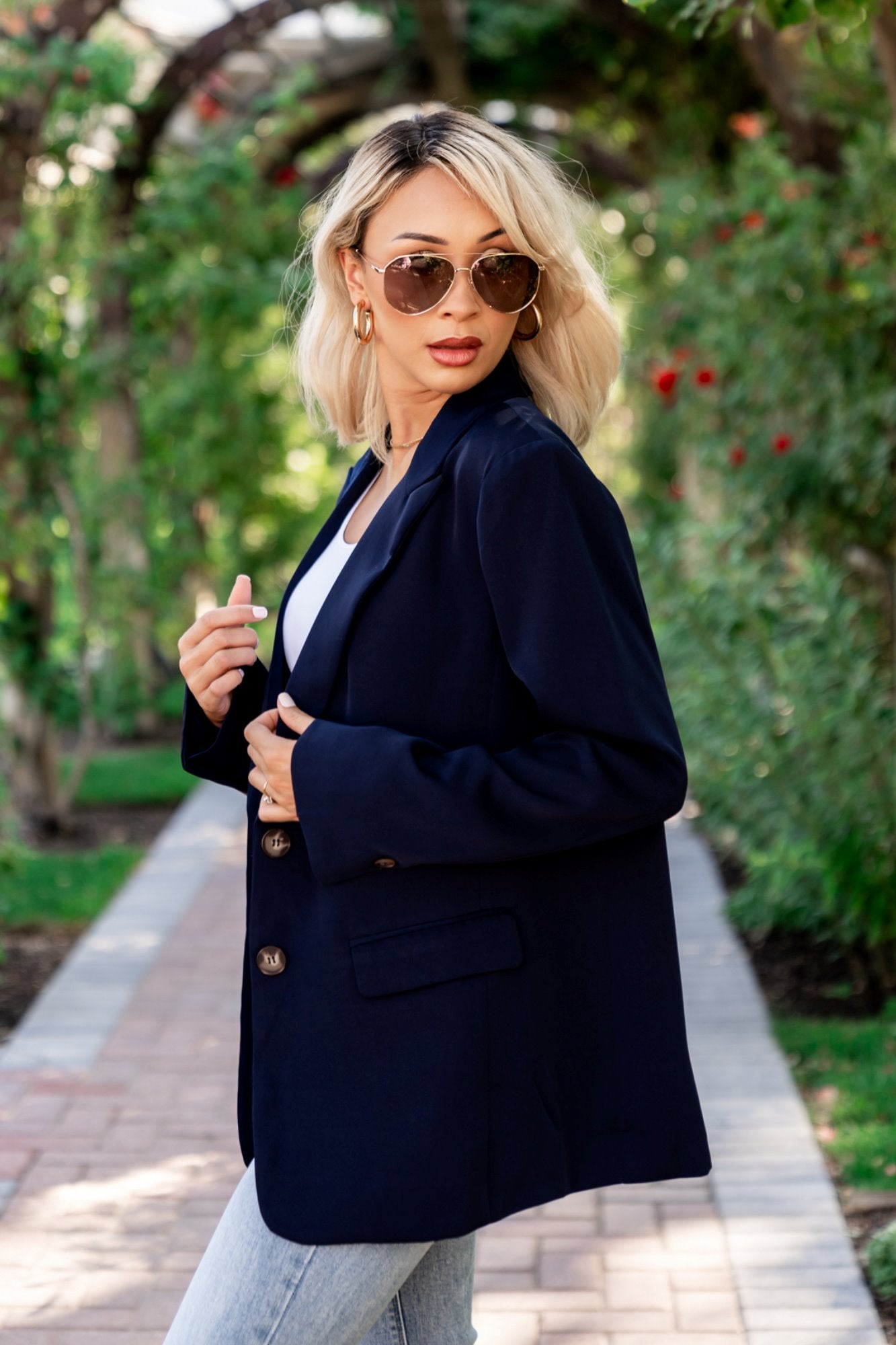 Jessie Blazer in Navy Clothing Holley Girl