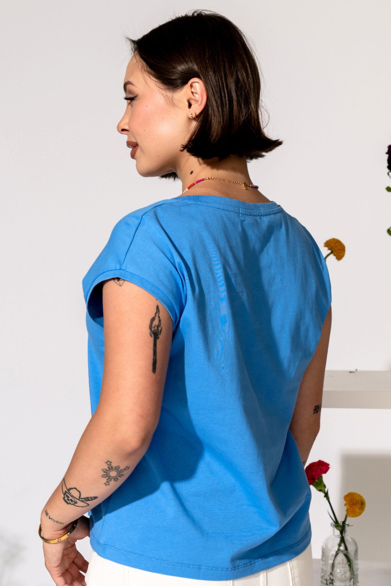 Sunny Tee in Ocean Clothing Holley Girl