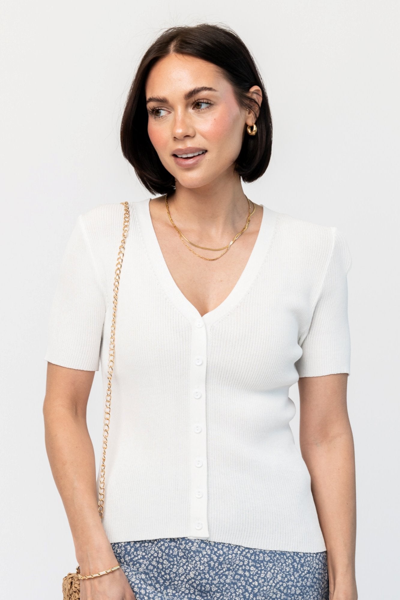 Bowman Top in White Holley Girl