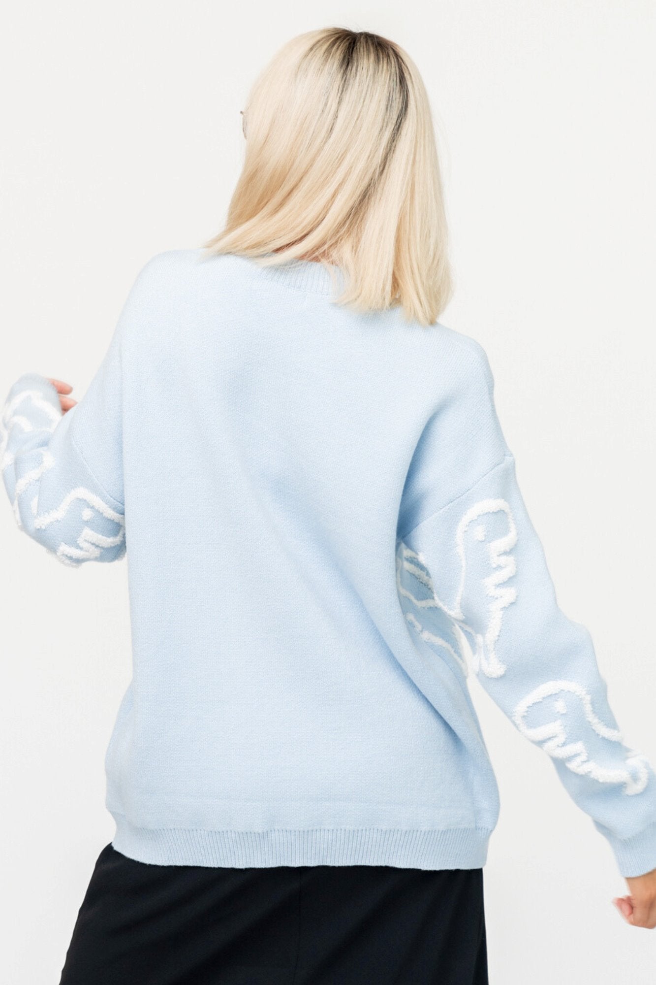 Rex Sweater in Sky Clothing Holley Girl