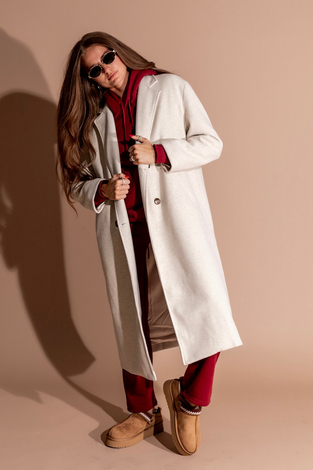 Jude Coat in Oatmeal Clothing Holley Girl