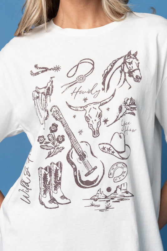 Wild & Free Graphic Tee Clothing Holley Girl