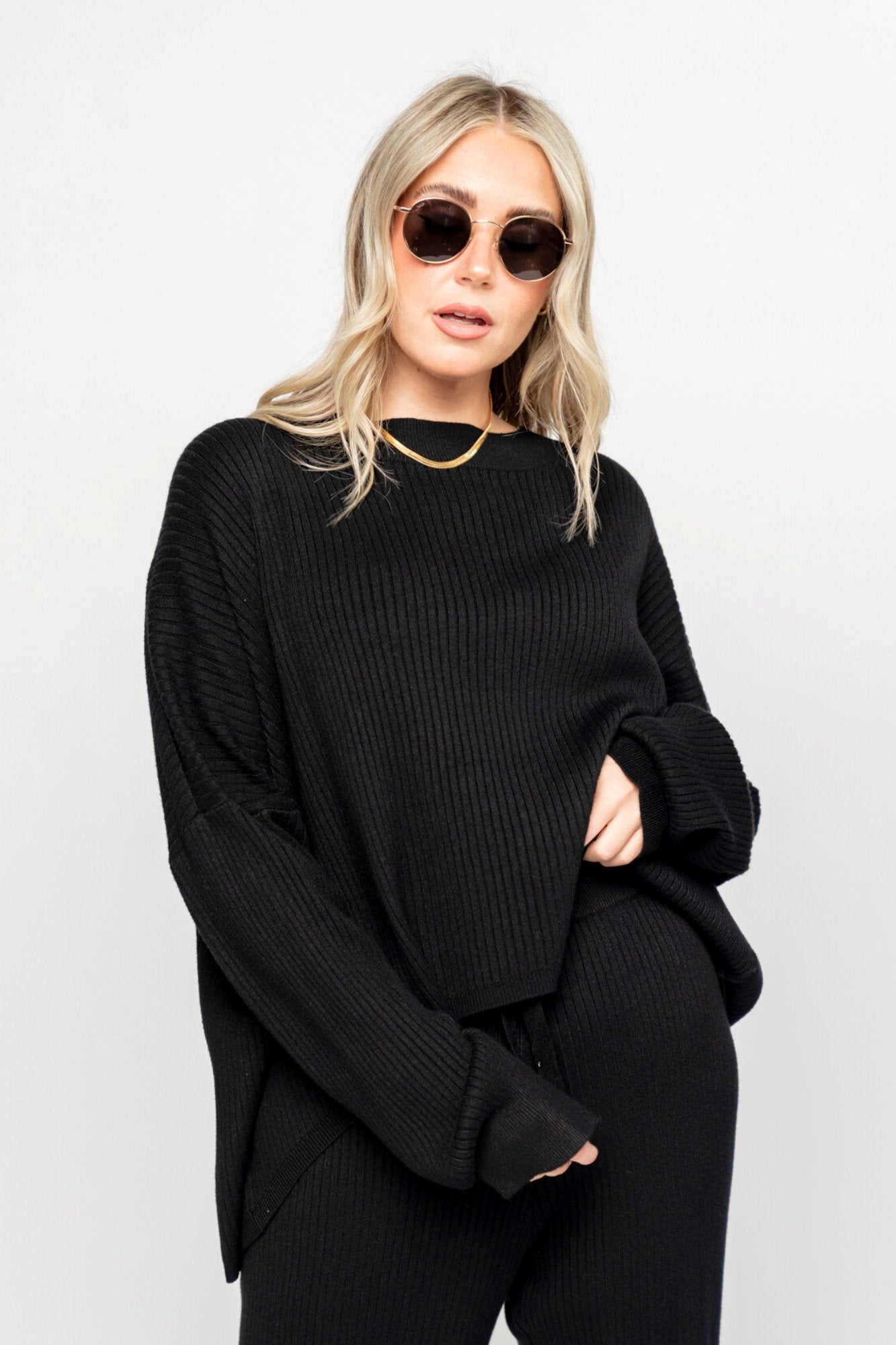 Cozy Ribbed Sweater Holley Girl