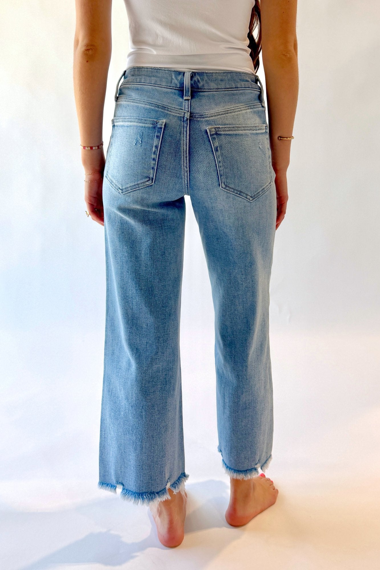 Stella Wide Leg Crop Jeans Clothing Holley Girl