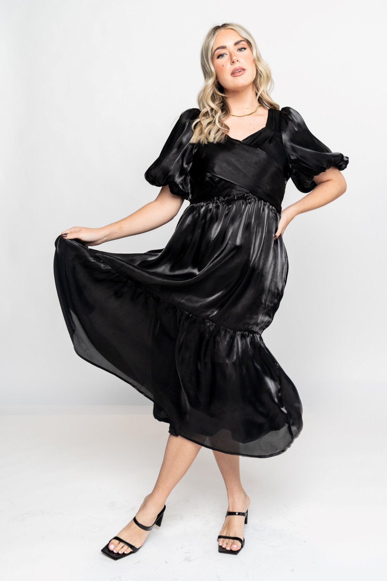 Layton Dress in Black Holley Girl
