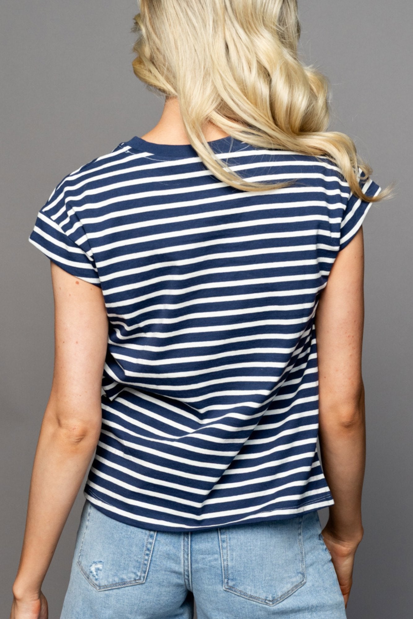 Coastal Casual Striped Tee Clothing Holley Girl