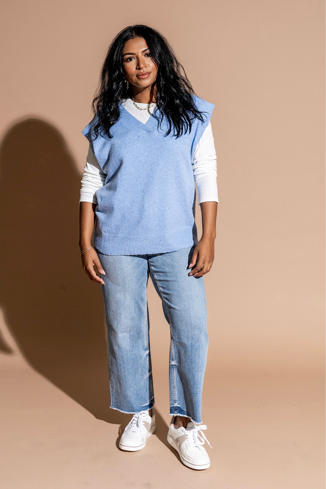 Ledger Vest in Blue Clothing Holley Girl