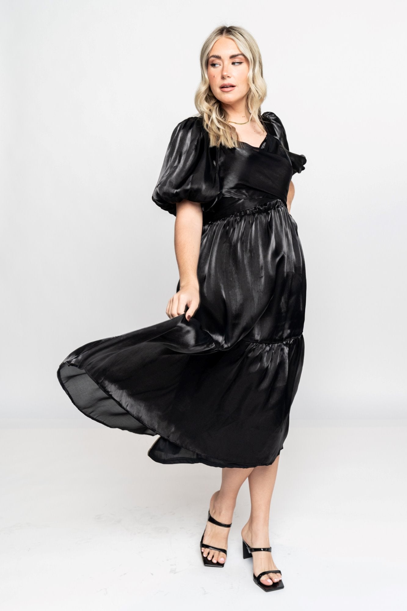 Layton Dress in Black Holley Girl