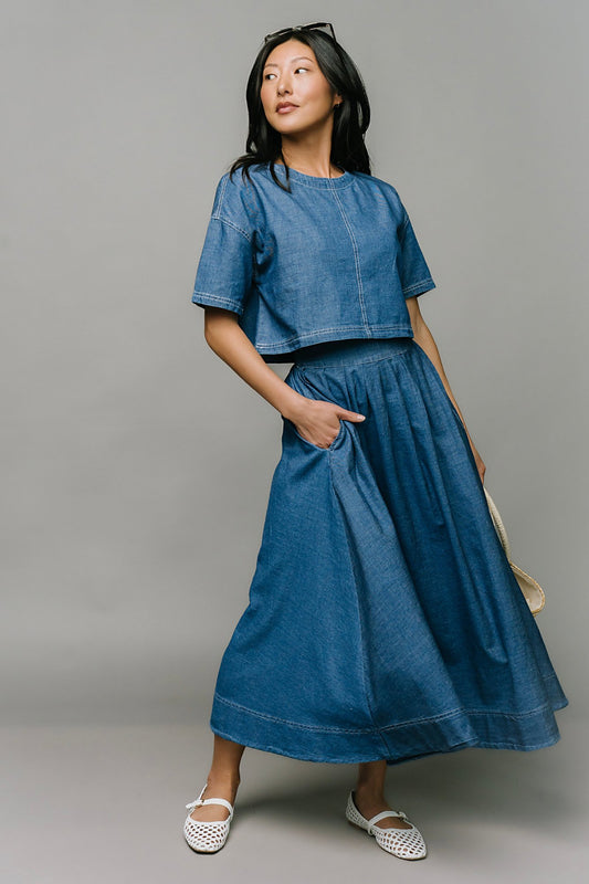 Easy Air Denim Skirt Clothing Holley Girl