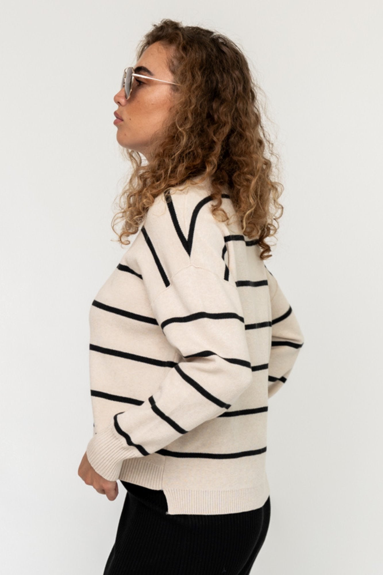 Elsie Sweater in Cream Clothing Holley Girl