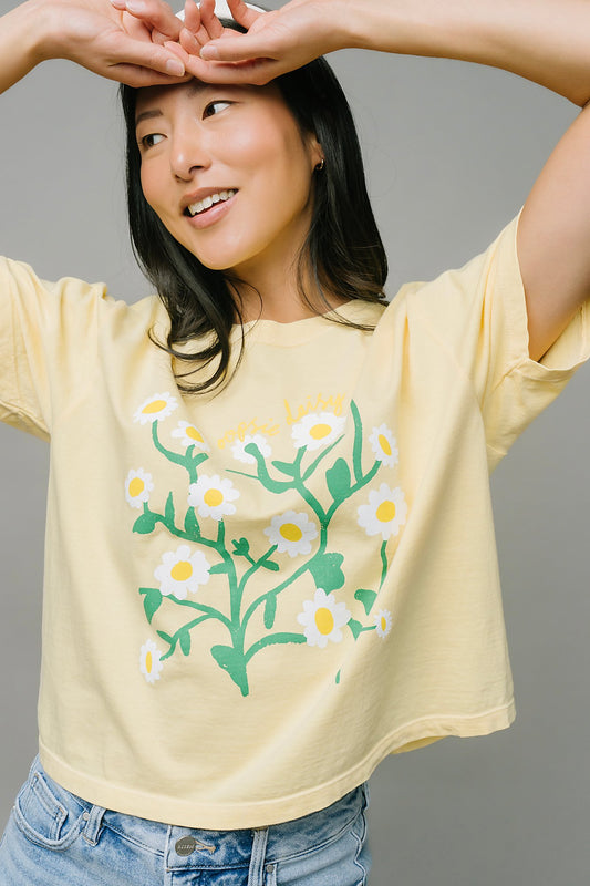 Daisy Boxy Tee Clothing Holley Girl