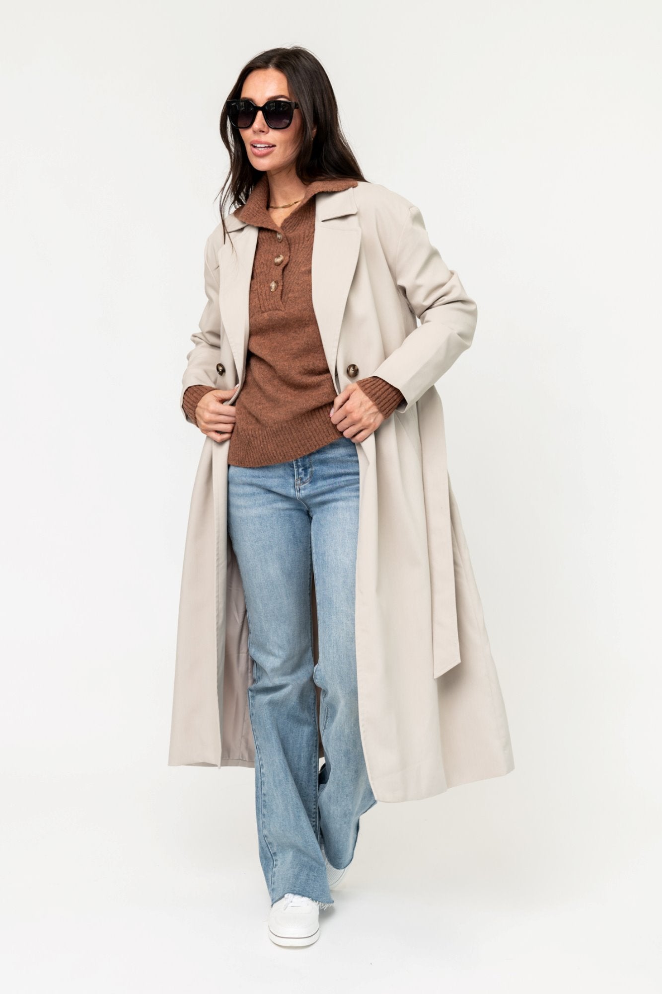 Aspen Sweater in Pecan Clothing Holley Girl