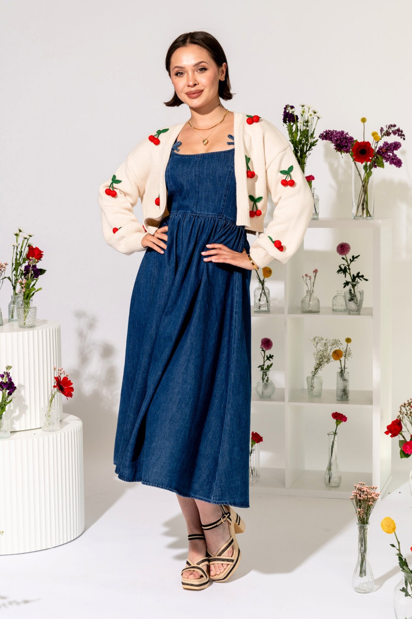 Berry Cherry Cardigan Clothing Holley Girl