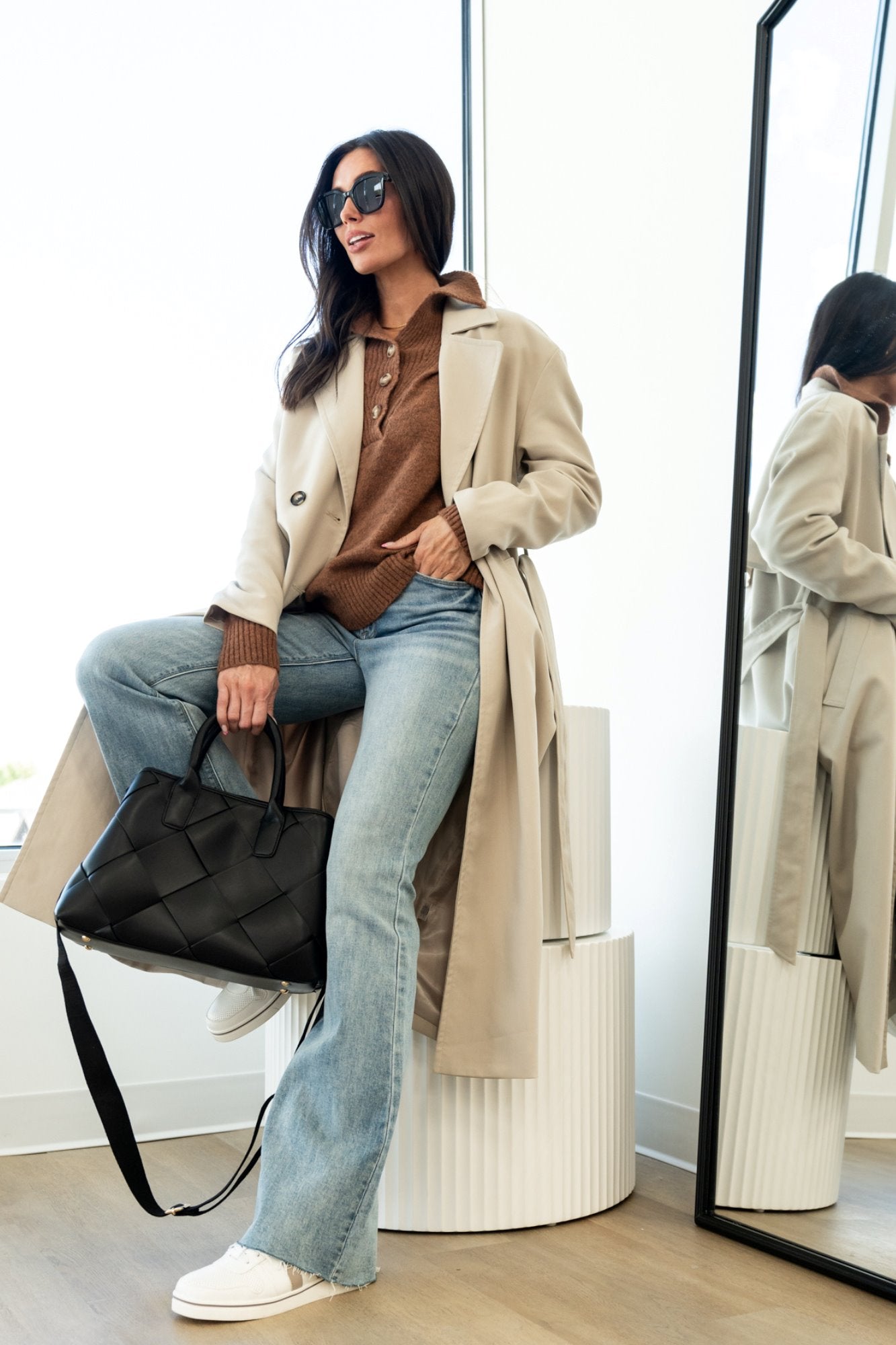 Aspen Sweater in Pecan Clothing Holley Girl