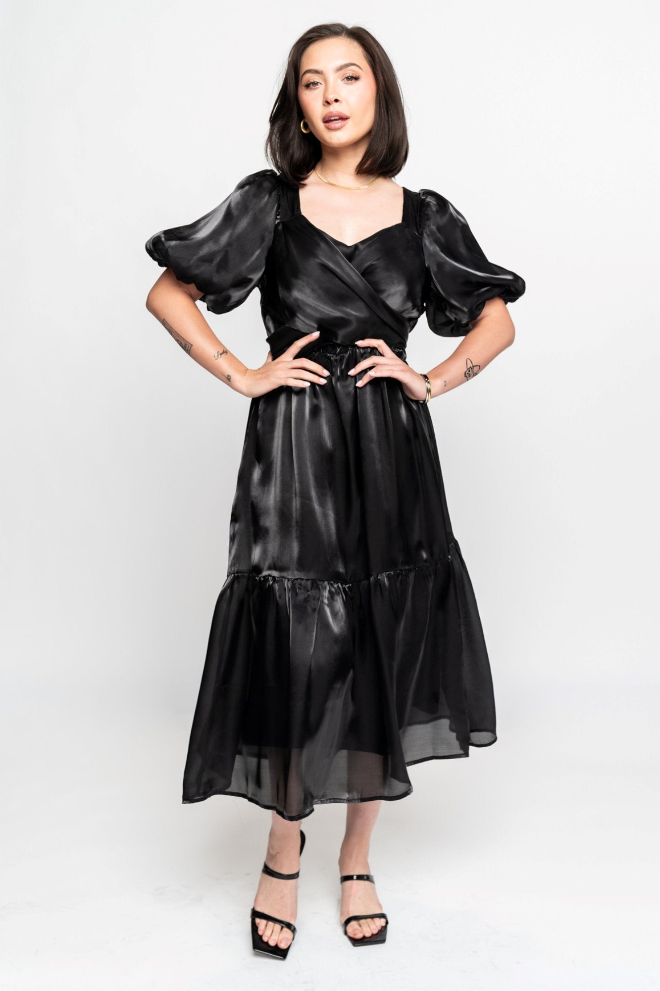 Layton Dress in Black Holley Girl