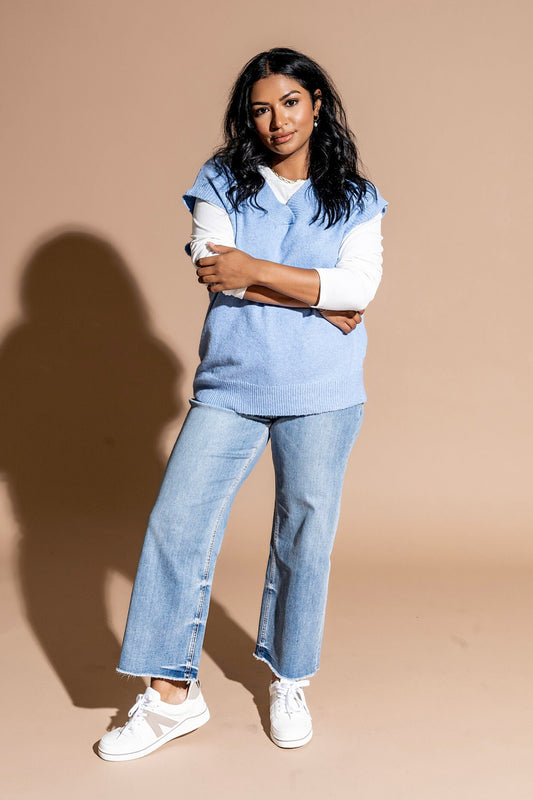 Ledger Vest in Blue Clothing Holley Girl