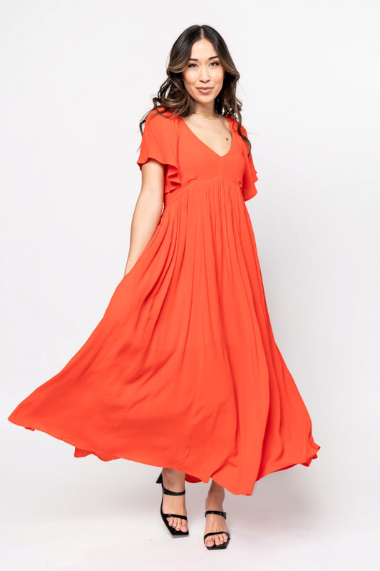 Brielle Dress in Red Holley Girl