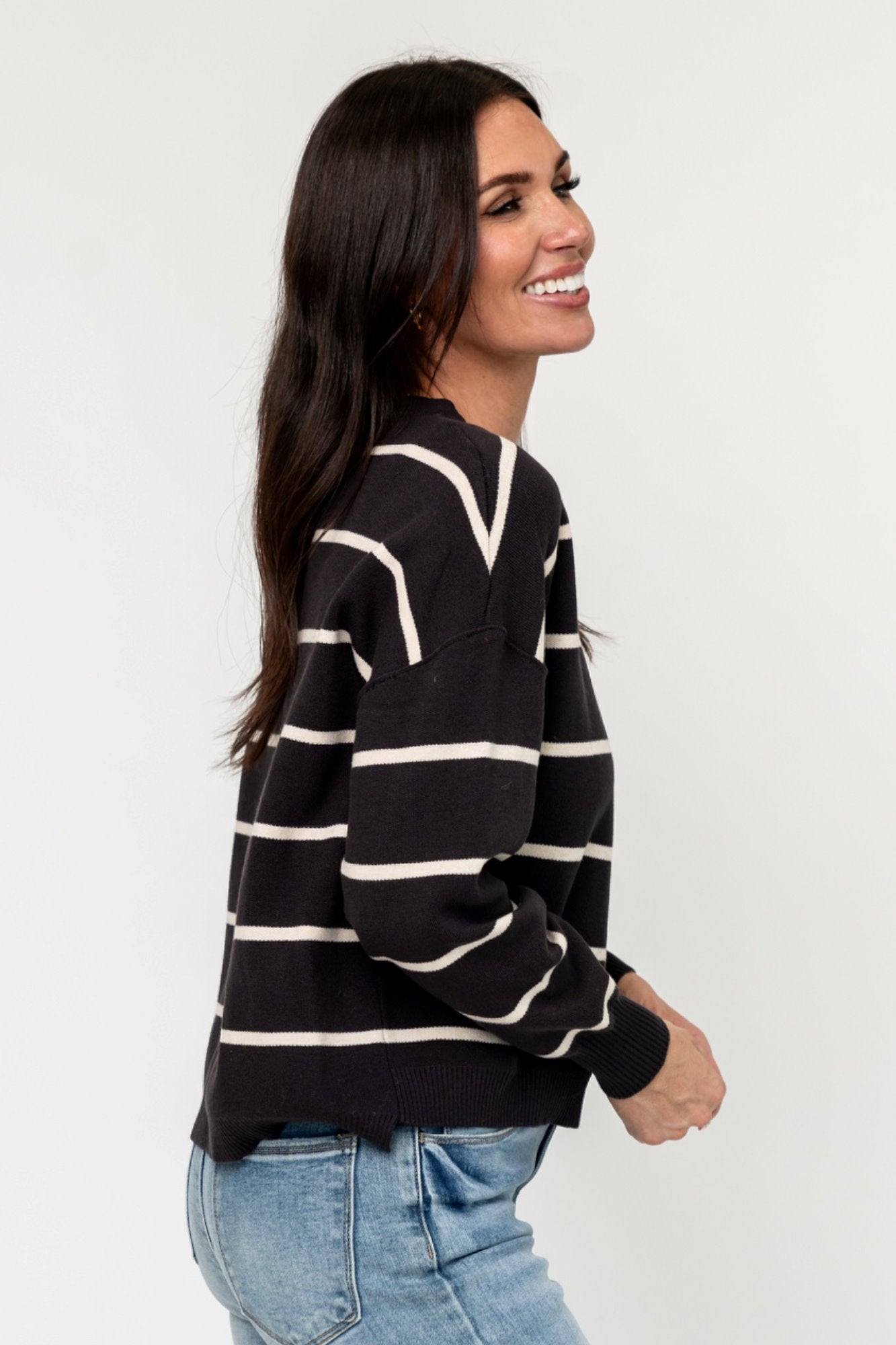 Elsie Sweater in Charcoal Clothing Holley Girl