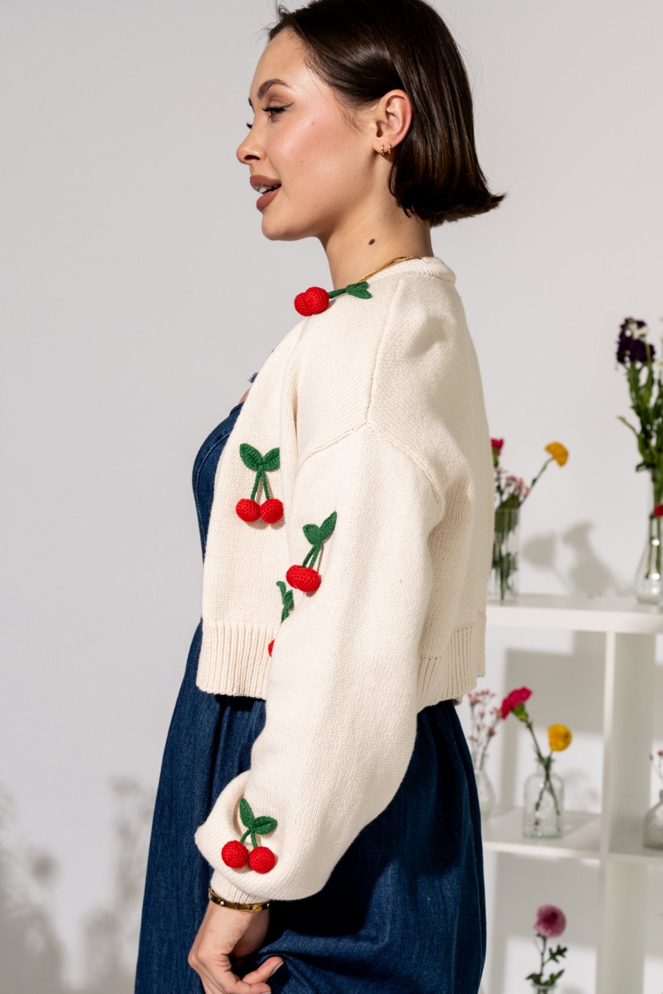 Berry Cherry Cardigan Clothing Holley Girl