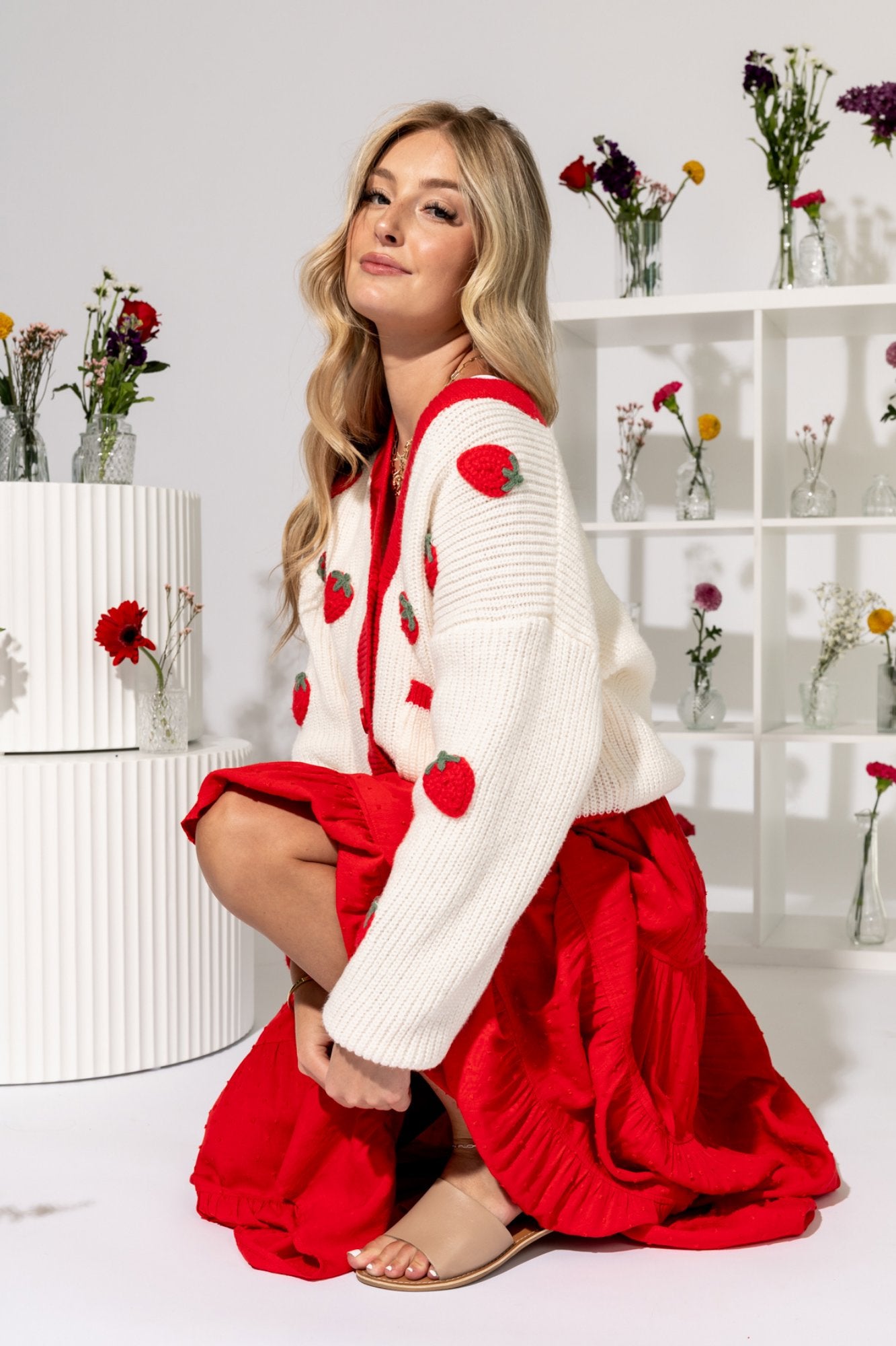 Strawberry Dreams Cardigan Clothing Holley Girl