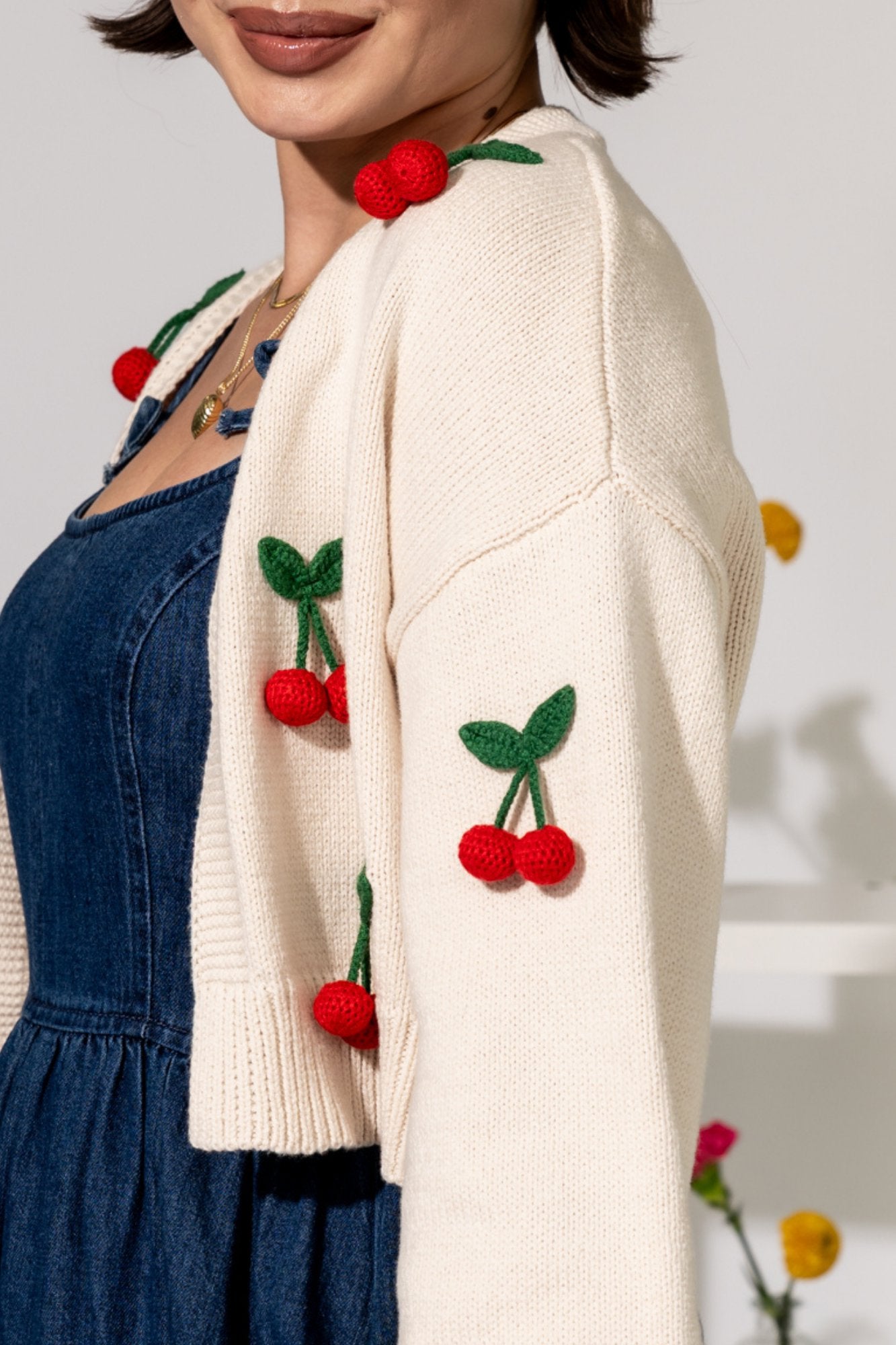 Berry Cherry Cardigan Clothing Holley Girl