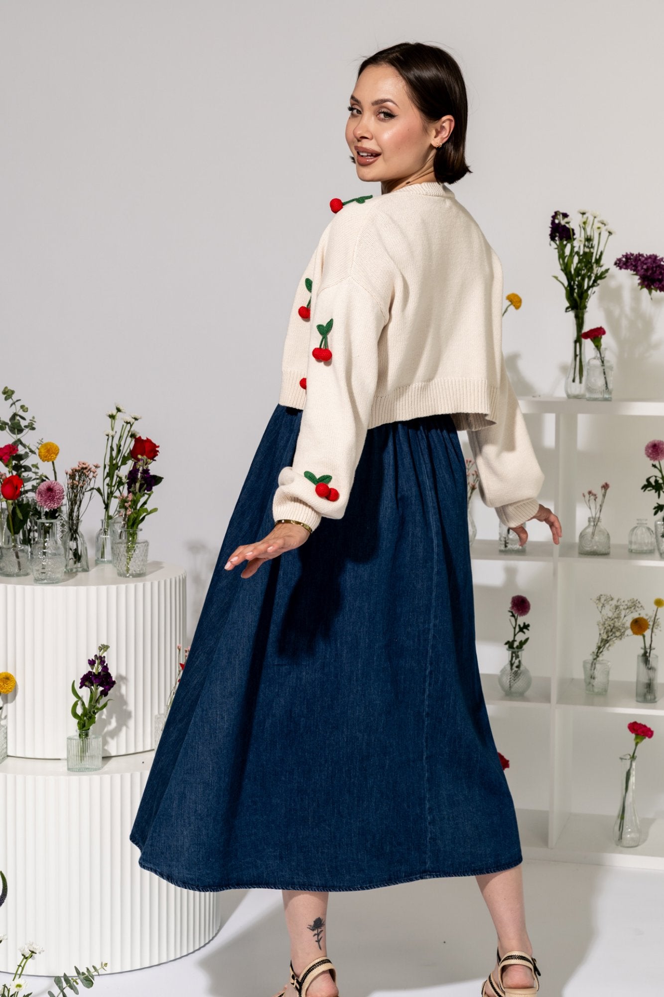 Berry Cherry Cardigan Clothing Holley Girl