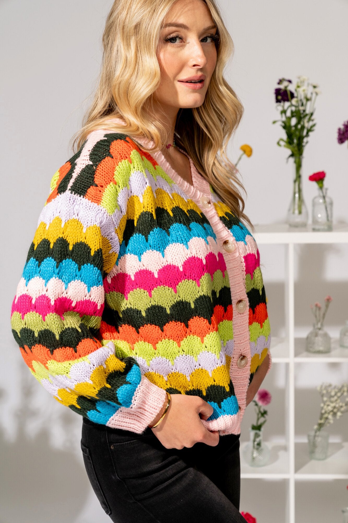 Chasing Rainbows Cardigan Clothing Holley Girl