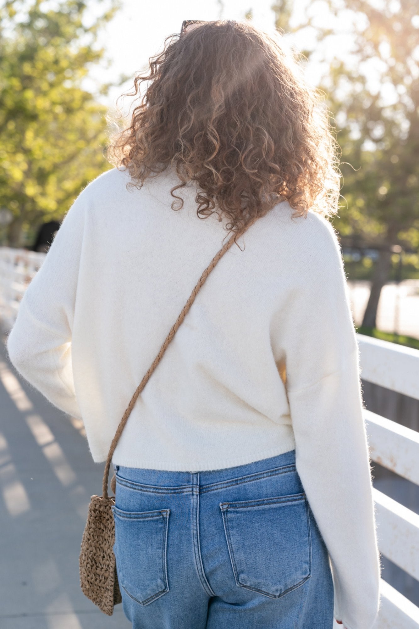 Evanston Cardigan in Cream Cherries Clothing Holley Girl