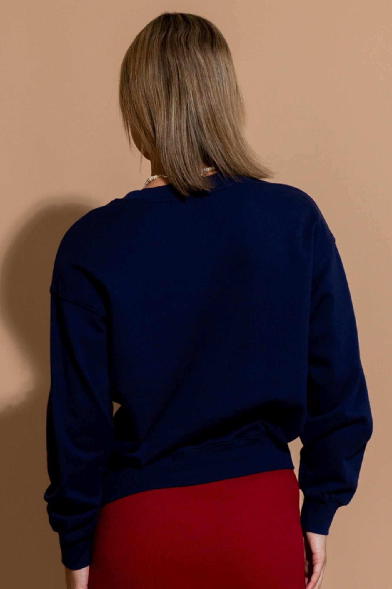 Liberty Crewneck in Navy Clothing Holley Girl