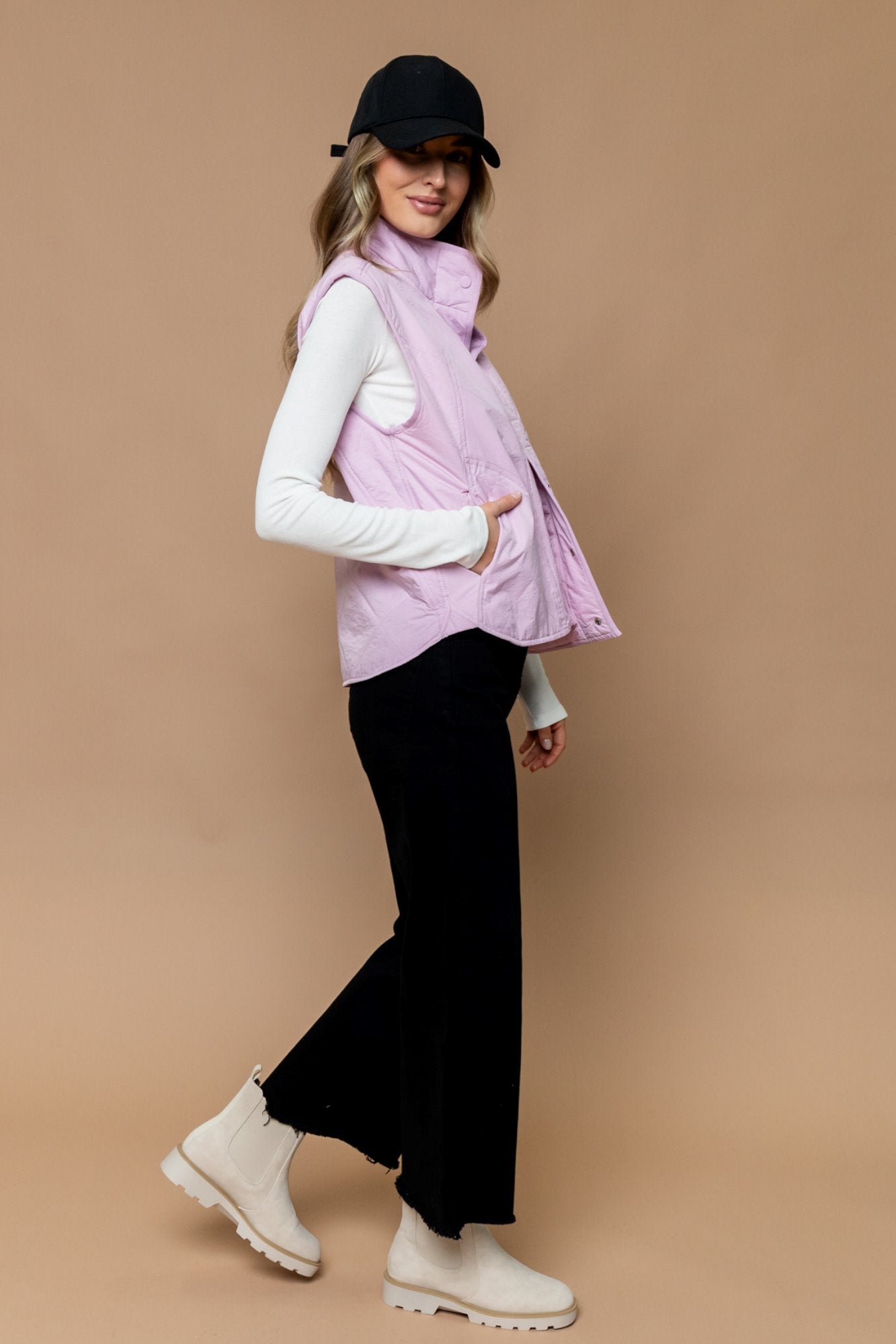 August Vest in Pink Clothing Holley Girl