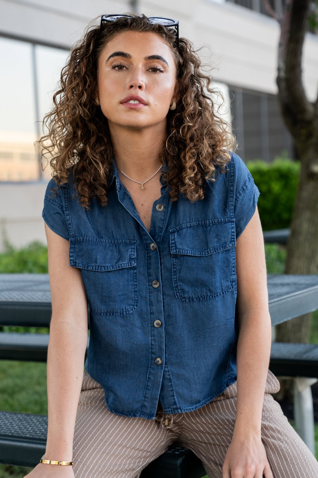 Georgette Top Clothing Holley Girl