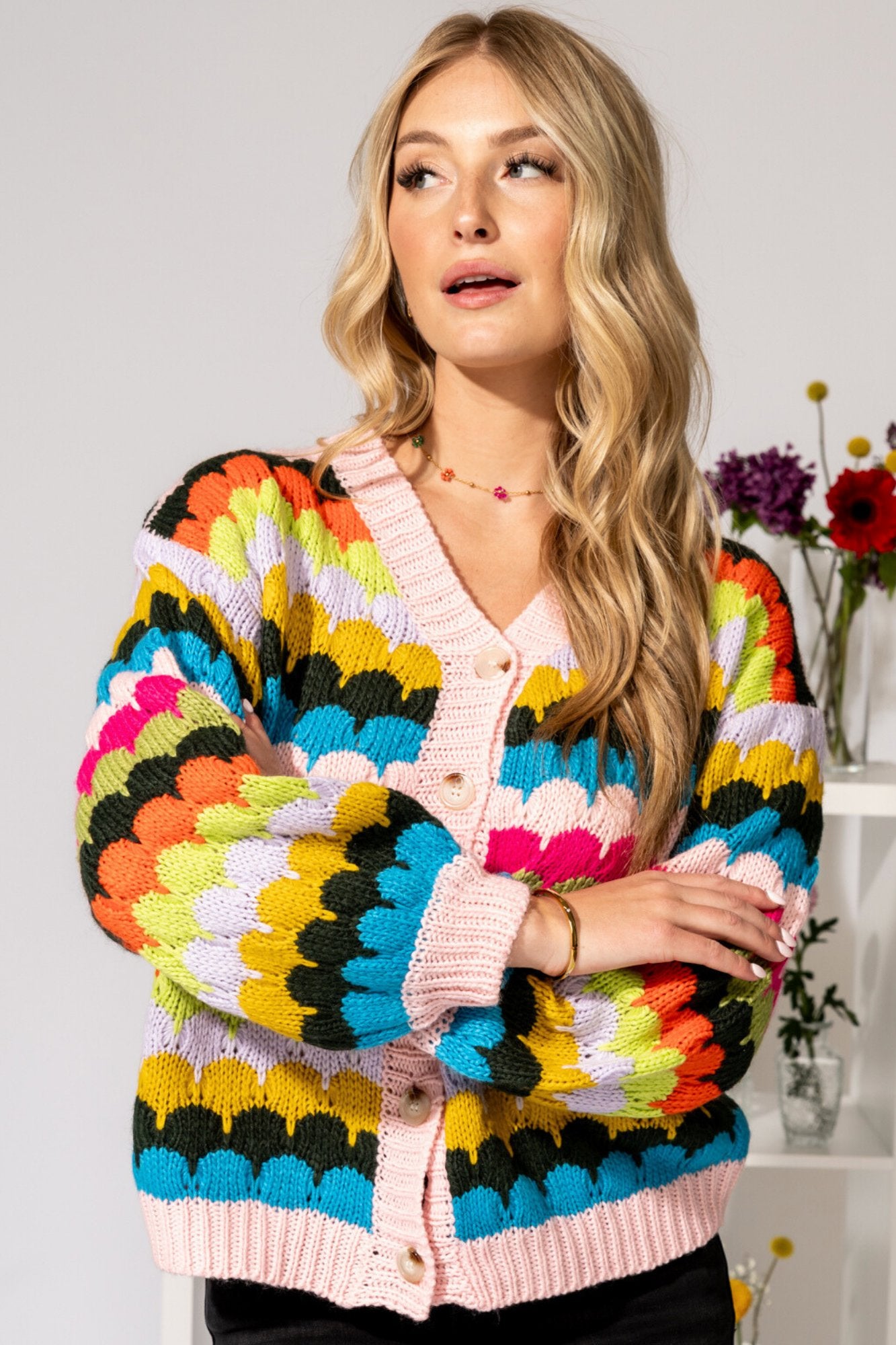 Chasing Rainbows Cardigan Clothing Holley Girl
