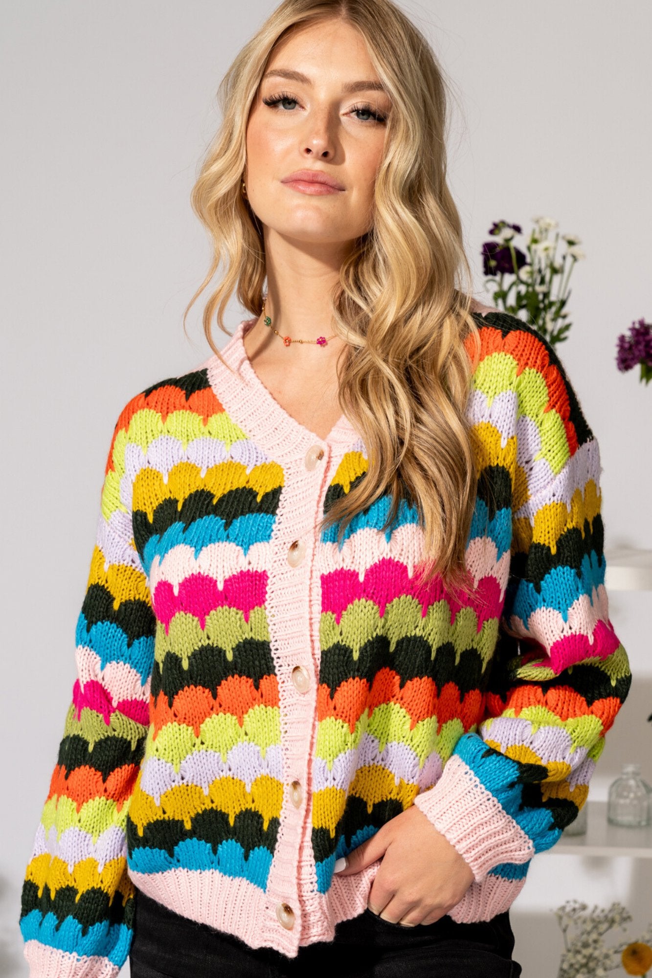 Chasing Rainbows Cardigan Clothing Holley Girl