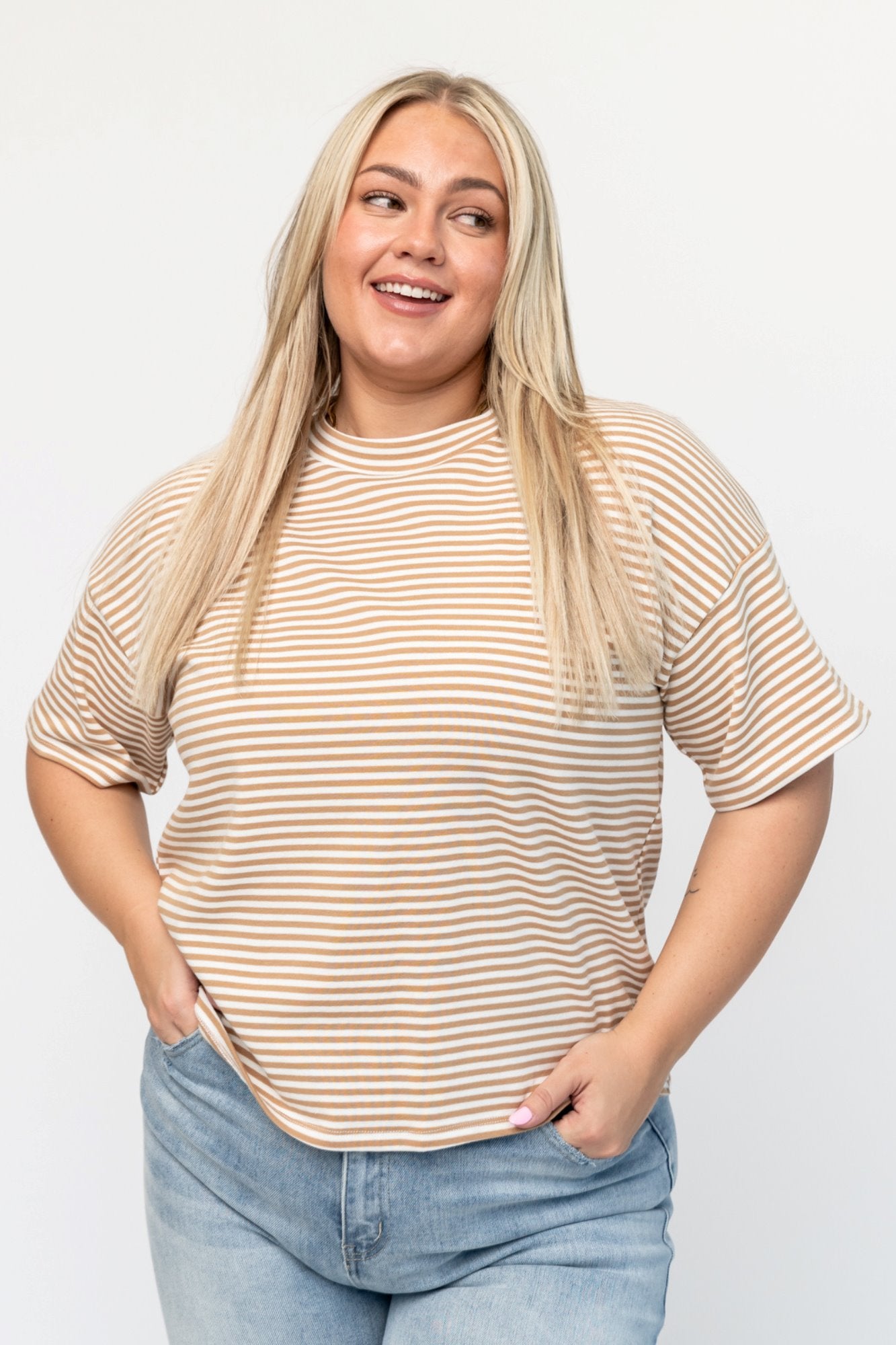 HOLLEY GIRL - Bliss Tee in Mocha (Small-3XL) Holley Girl