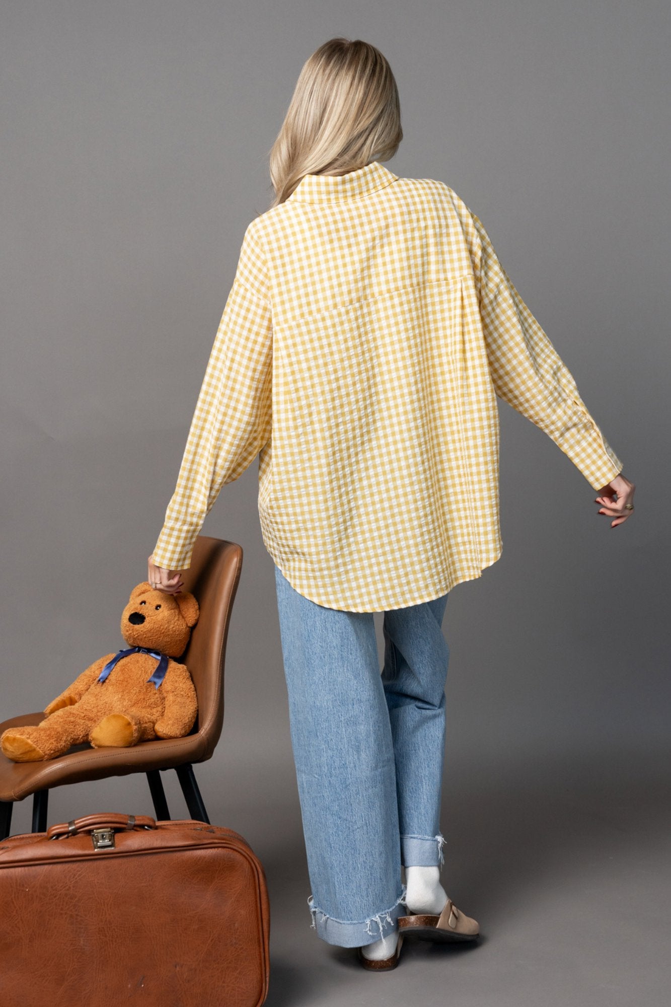 Pomodoro Button Up in Honeycomb Clothing Holley Girl