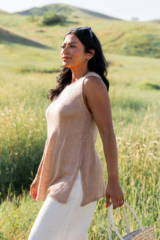 Namari Top in Mocha Clothing Holley Girl