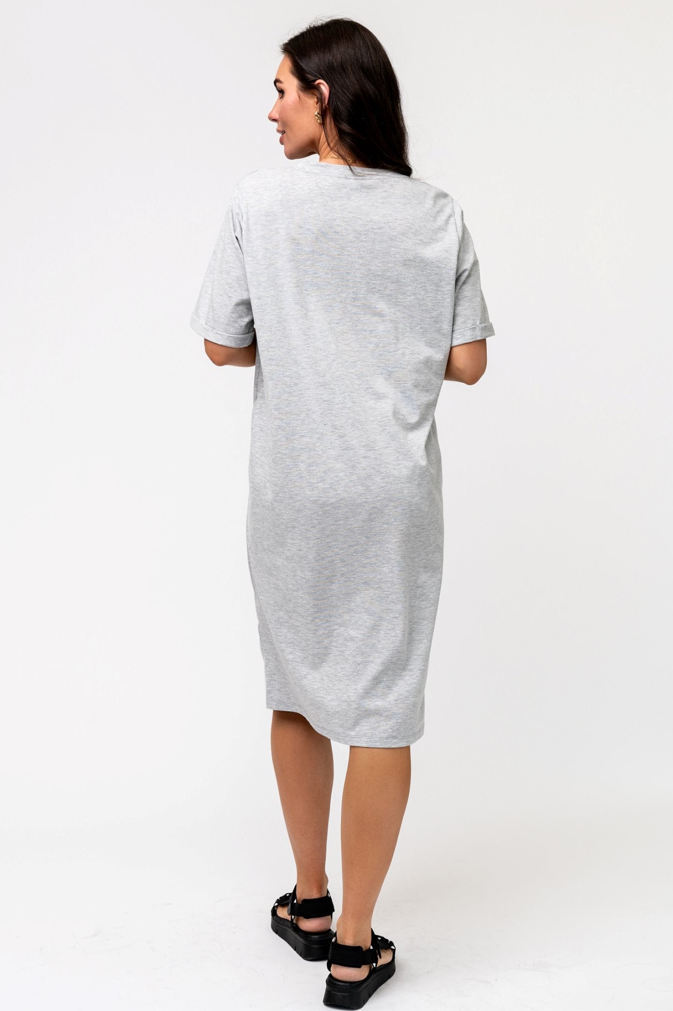Lilo Dress in Grey (Small-XL) Holley Girl