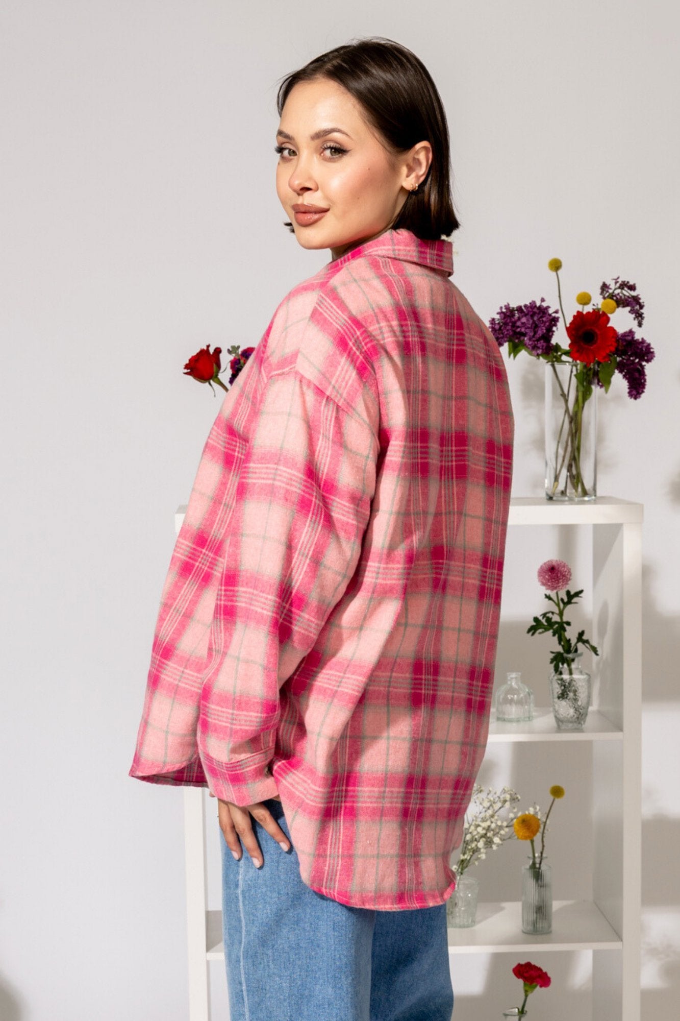 Strawberry Fields Flannel Clothing Holley Girl
