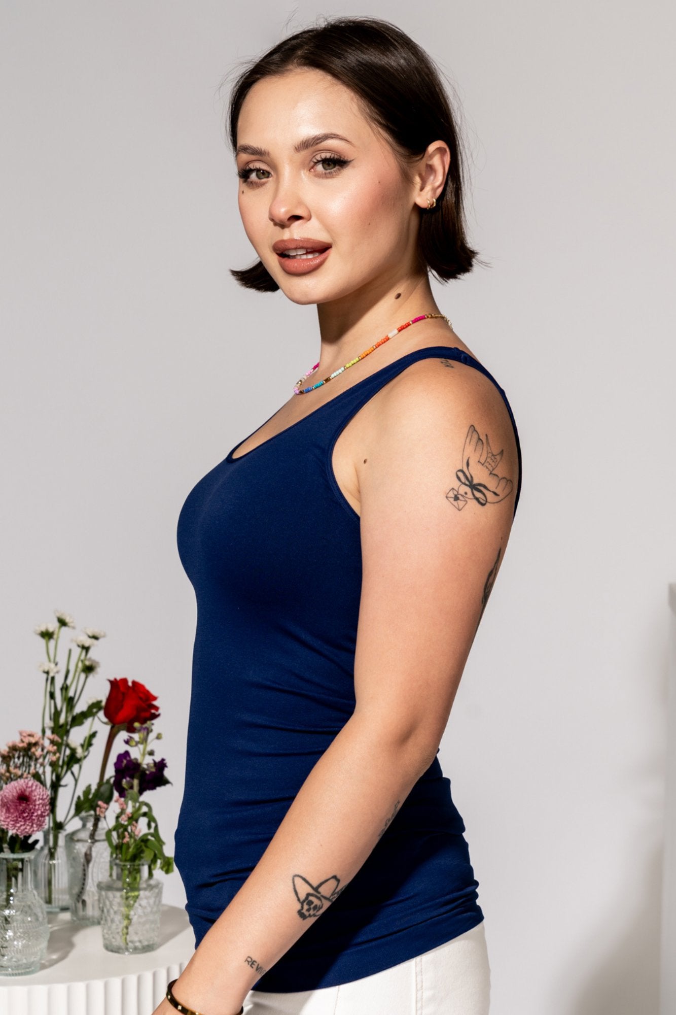 Layering Tank in Navy Clothing Holley Girl