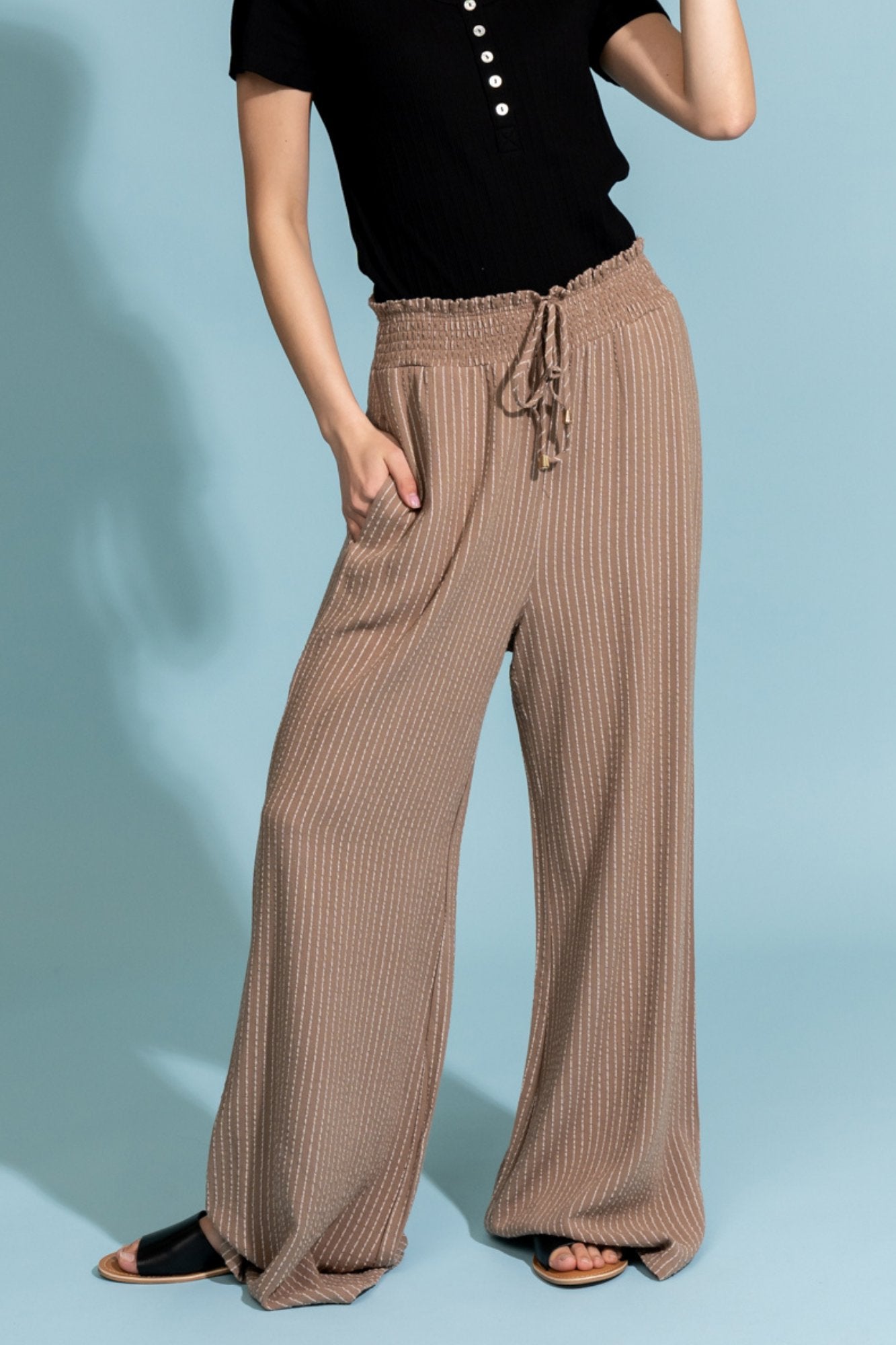 Maxwell Pant in Fawn Stripe Apparel & Accessories Holley Girl