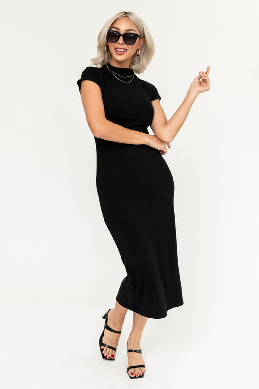 HOLLEY GIRL - Carina Dress in Black (Small-3XL) Clothing Holley Girl