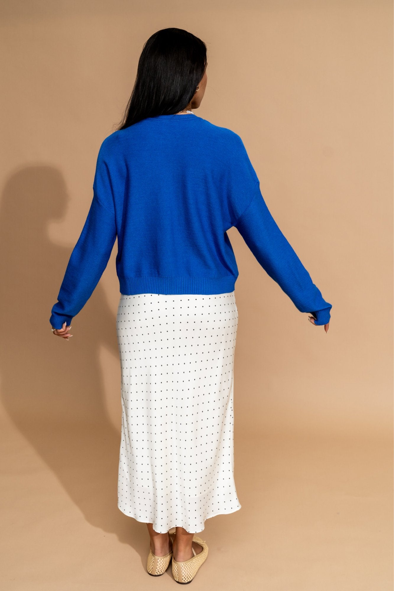 Hepburn Skirt in Cream Clothing Holley Girl