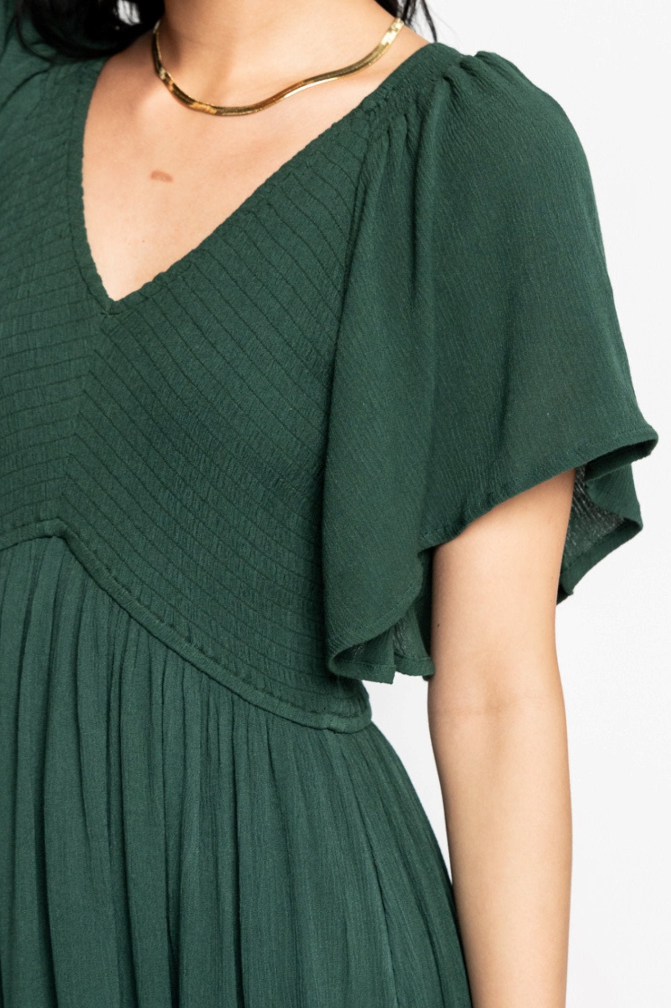 Sofia Dress in Green Holley Girl