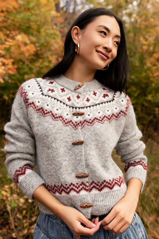 Winter Lodge Cardigan Clothing Holley Girl