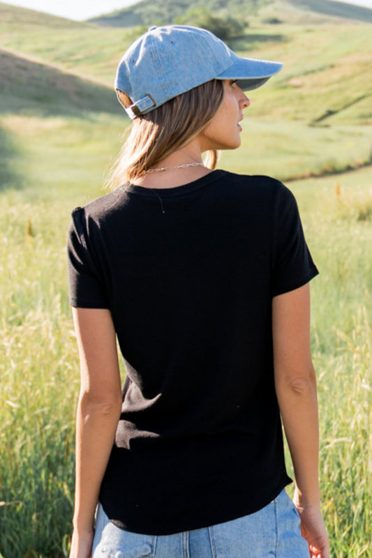 Carli Top in Black Clothing Holley Girl