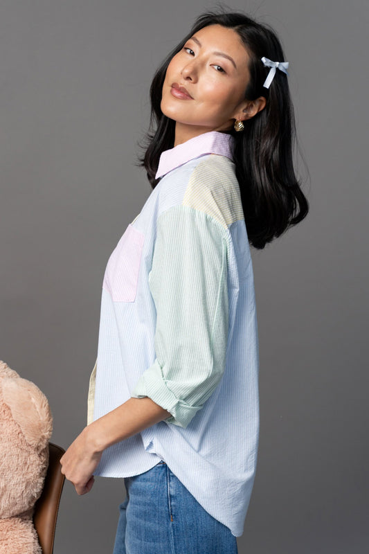 Blue Skies Button Up Clothing Holley Girl