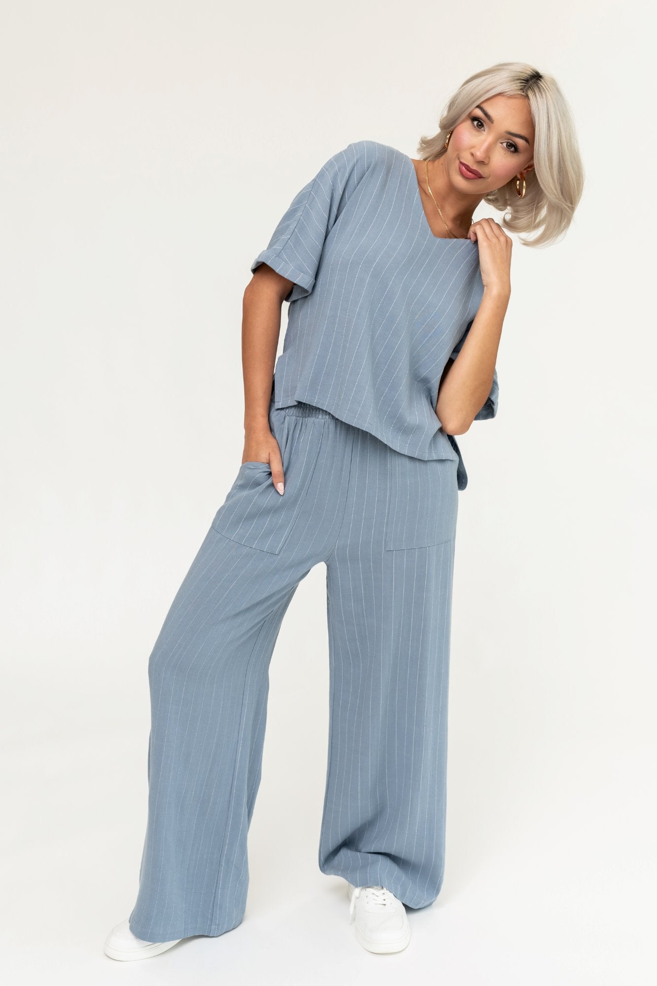HOLLEY GIRL - Sydney Top in Blue (Small-XL) Holley Girl