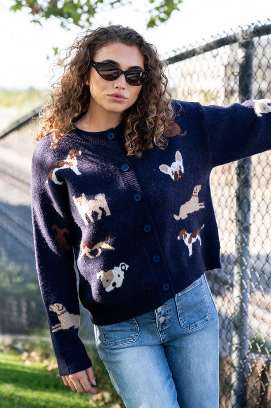 Puppy Love Cardigan Clothing Holley Girl